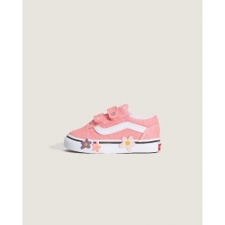 Shoes Kid Vans Old Skool V Flower Sunset Blush Pink 2026 pour junior