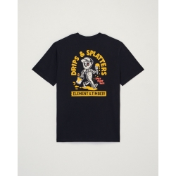 Tee Shirt Element Timber Drips Black 2026 pour homme