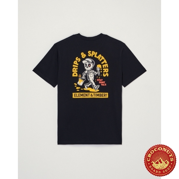 Tee Shirt Element Timber Drips Black 2026