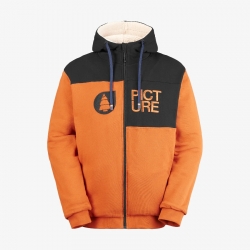 Sweat Picture Basement Plush Zip Camel Coffee 2027 pour homme