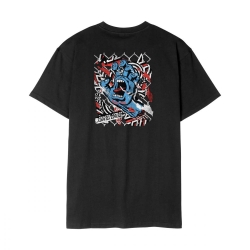 Tee Shirt Santa Cruz Damaged Hand Black 2026 pour unisexe