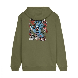 Sweat Santa Cruz Damaged Hand Deep Olive 2026 pour unisexe