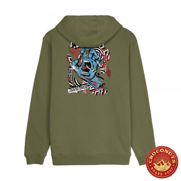 Sweat Santa Cruz Damaged Hand Deep Olive 2026