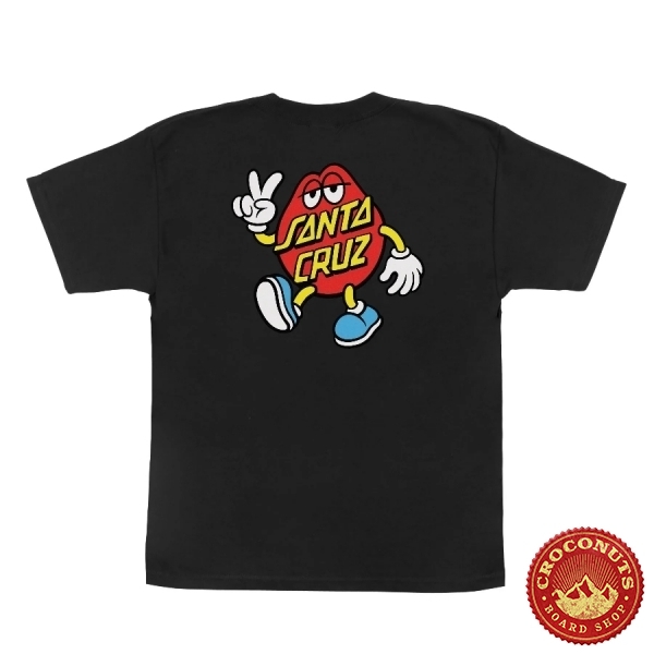 Tee Shirt Santa Cruz Youth Dot Guy Black 2026
