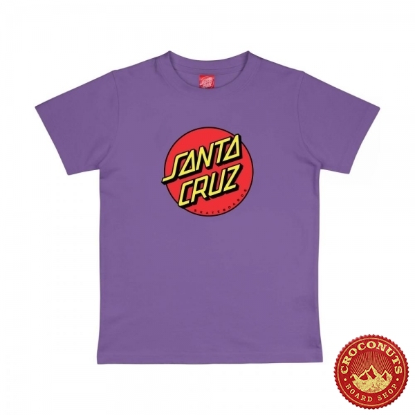 Tee Shirt Santa Cruz Youth Classic Dot Fresh Purple 2026