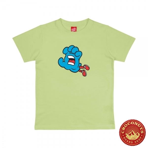 Tee Shirt Santa Cruz Youth Hand Dude Green Glow 2026