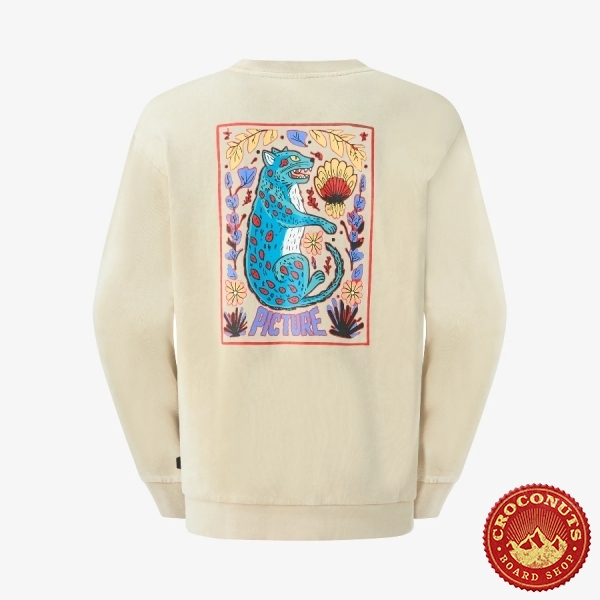 Sweat Picture Karo Crew Pure Cashmere Washed 2027
