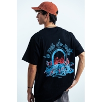 Tee Shirt Farci Rose Black 2027