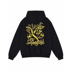Hoodie Farci Ginto Black 2027 pour unisexe