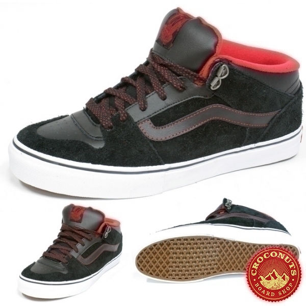 Chaussures Vans TNT II Mid Black Scarlet 2010