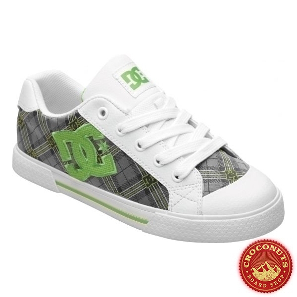 Chaussures Dc Chelsea SE White Soft Lime 2012