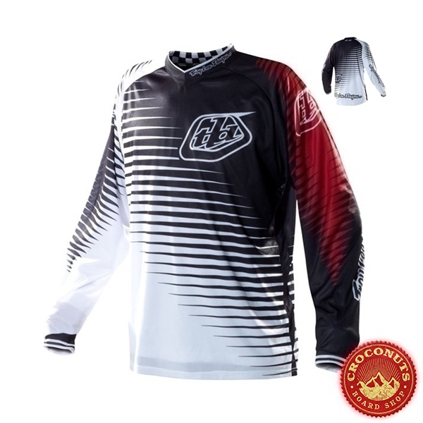 Jersey Troy Lee Design Gp Kid Black White 2011