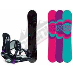Pack Board Morrow Seneca + Fixations Sky Black 2014 pour femme, pas cher