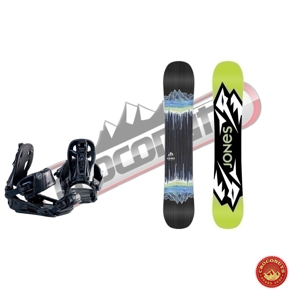 30% sur Board Jones Mountain Twin + Fixations Apo Team Black : Snowboard pas cher ! 30% sur Board Jones Mountain Twin + Fixations Apo Team Black : Snowboard pas cher !