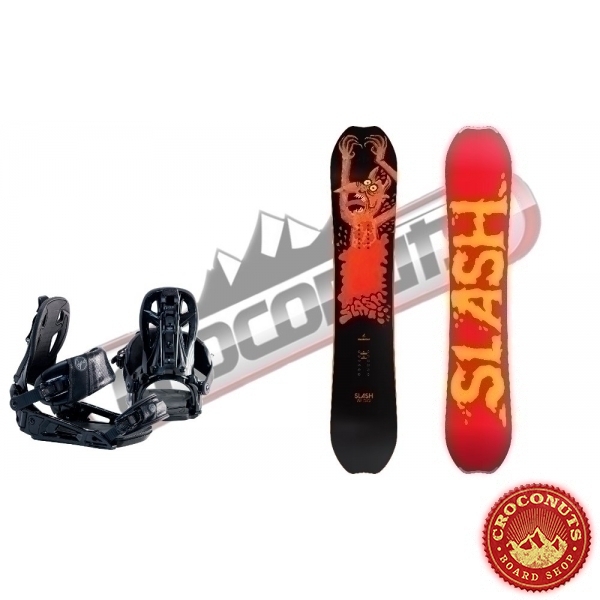 Board Slash Happy Place + Fixations Apo Team Black 2014