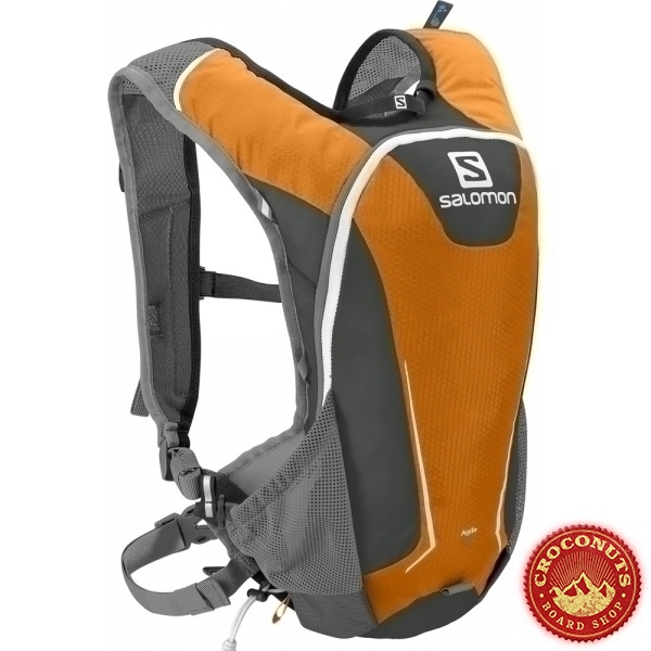 Sac Salomon Agile 7 White Fluo Orange Asphalt 2014