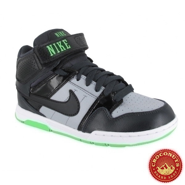 Shoes Nike Mogan Mid 2 JR Stadium Grey Black Green 2014