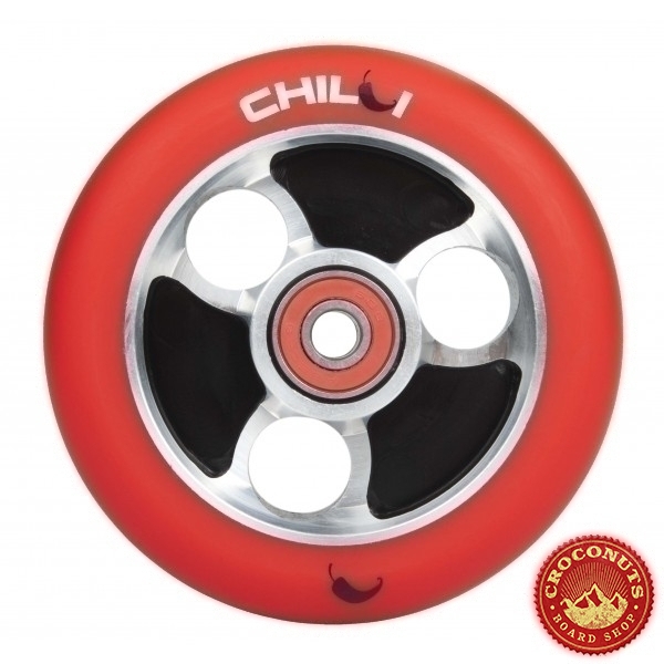 Roue Chilli Noir Rouge 100mm 2020