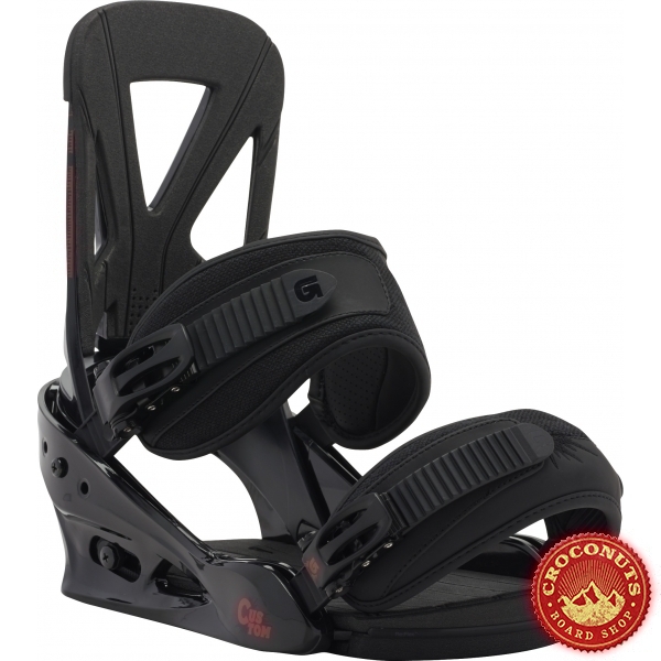 Fixations Burton Custom Black Red 2016