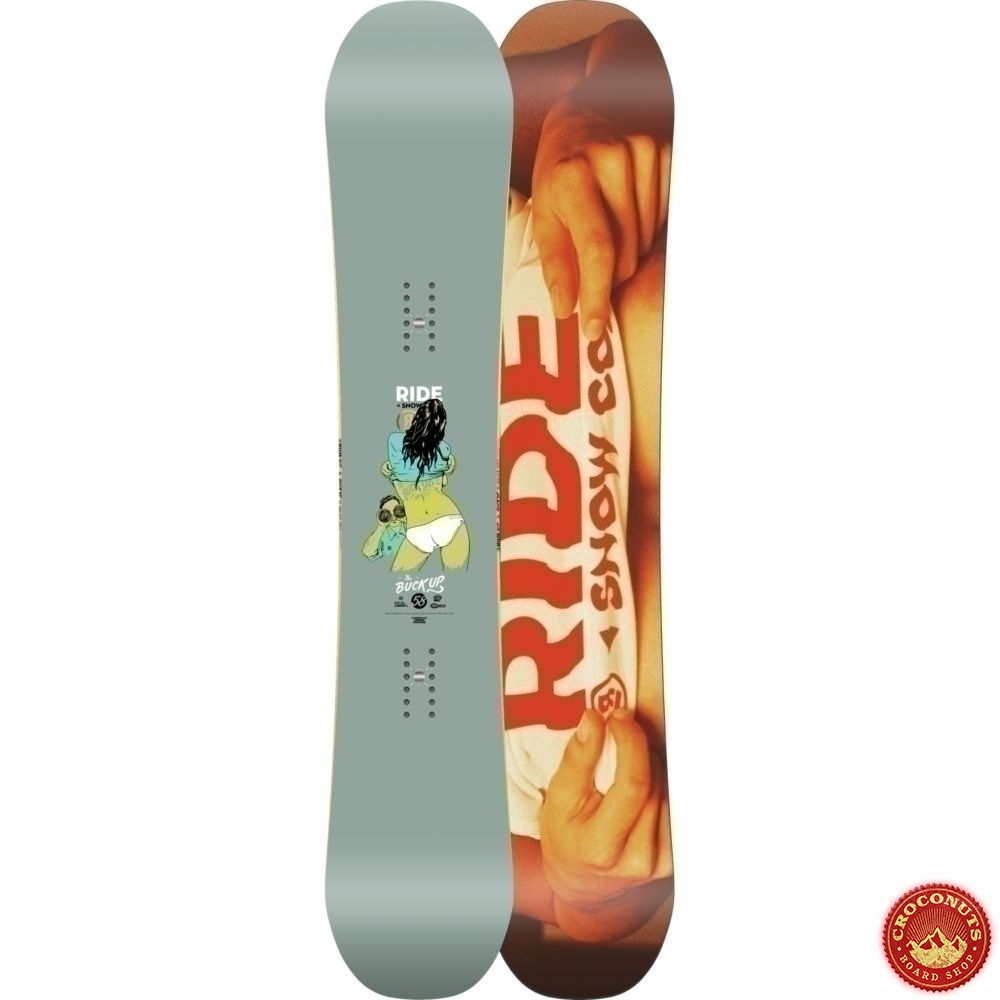 ride buck up snowboard 30 Point Carbon Array 5 provides extra pop without adding stiffness while the low friction Race Base is made from a carbon 10% sur pack Ride Buck